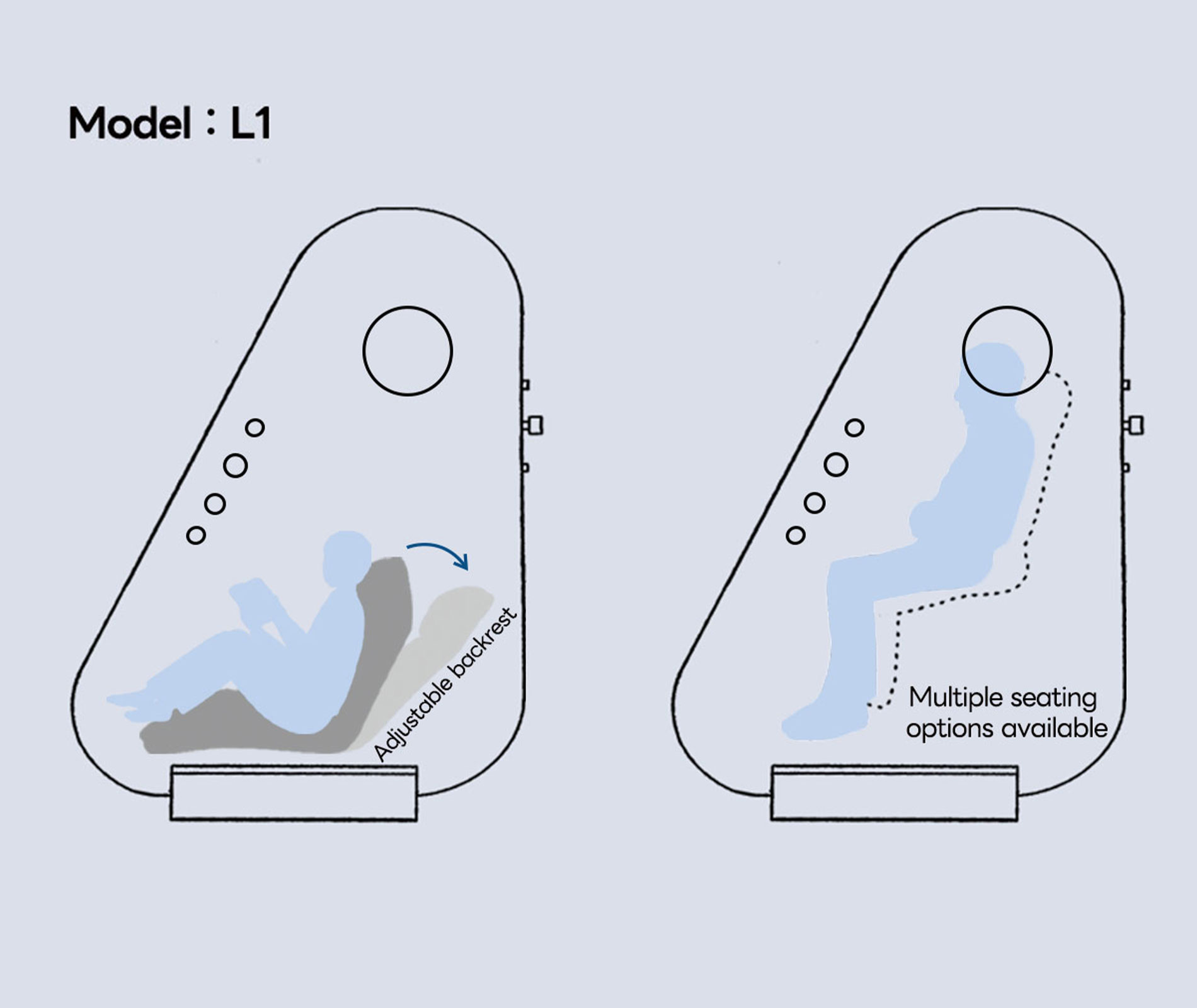 L1 Single sitting portable hyperbaric chamber